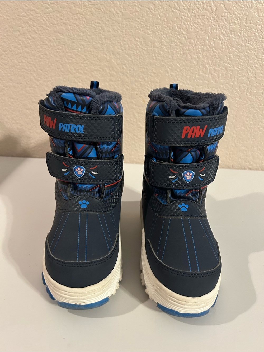 Nickelodeon Paw Patrol Toddler Light Up Winter Boots Blue Size 10